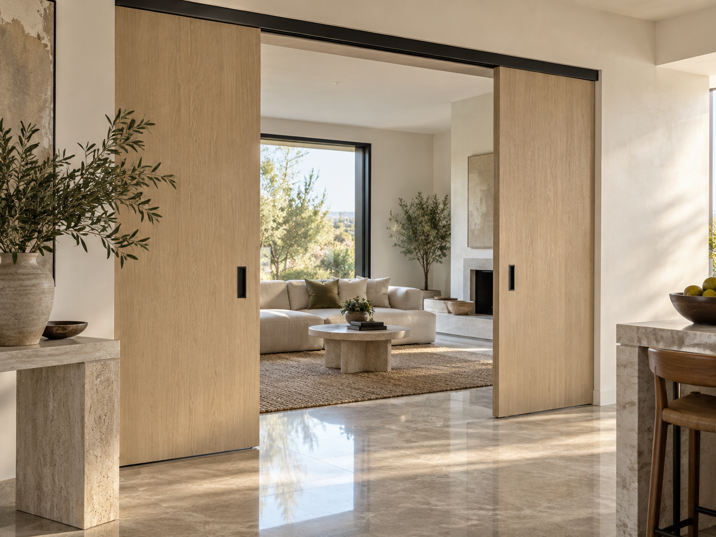 Doors that shape the room