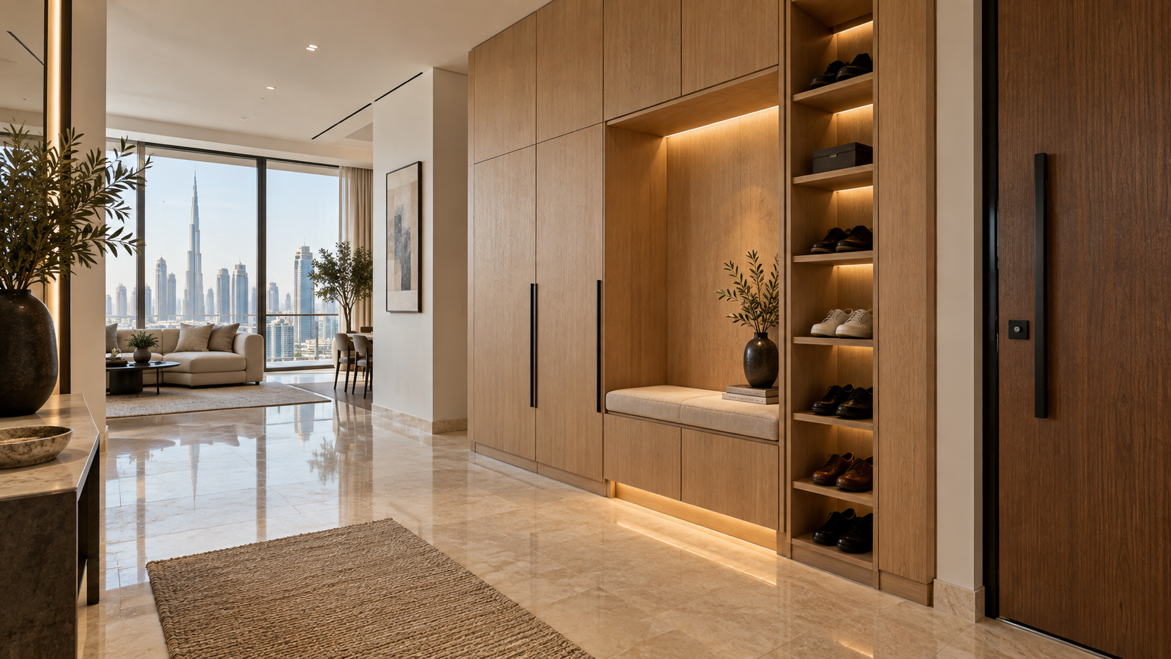 Custom Shoe Cabinets in Dubai