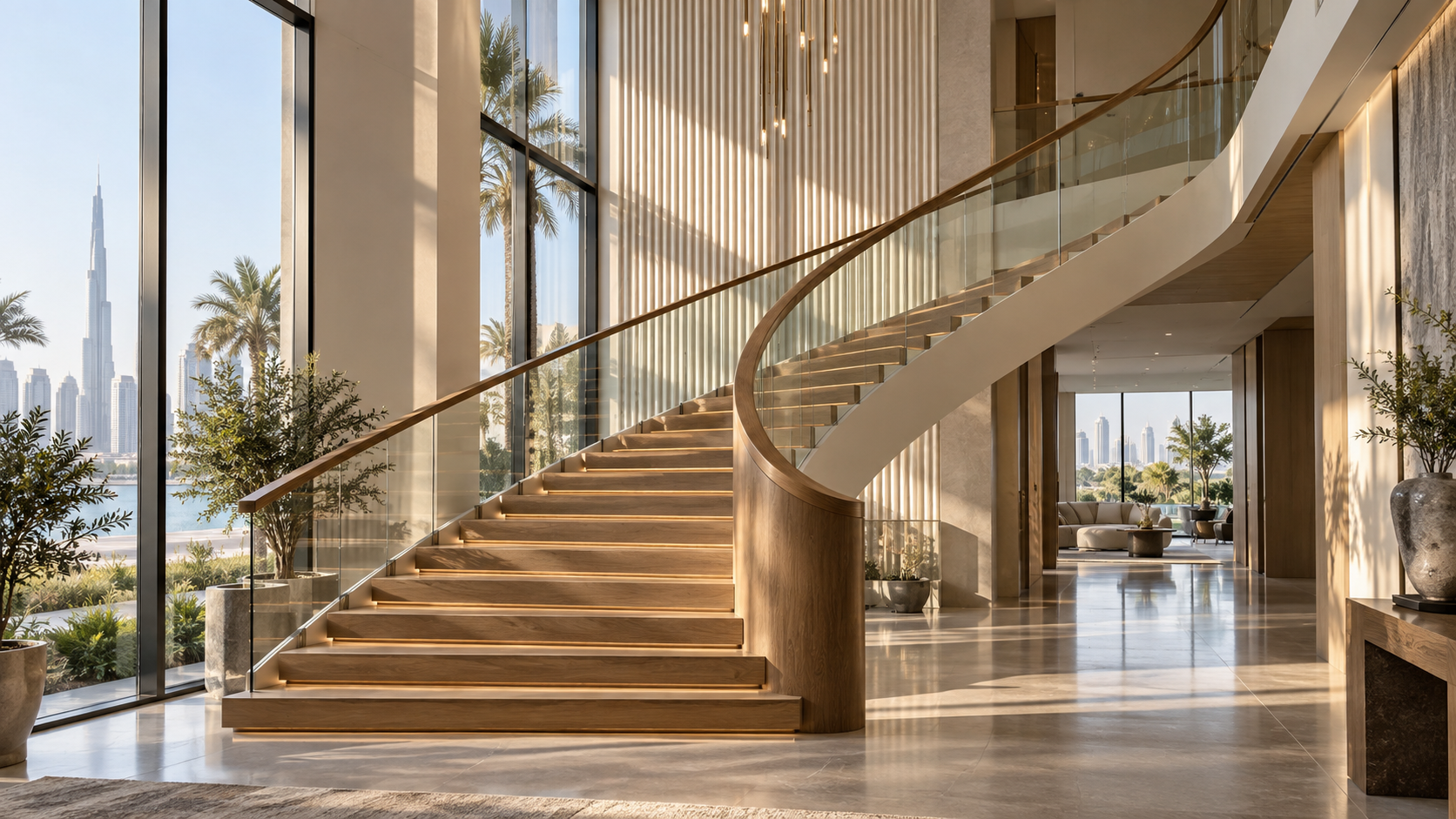 Wooden Staircases & Handrails in Dubai