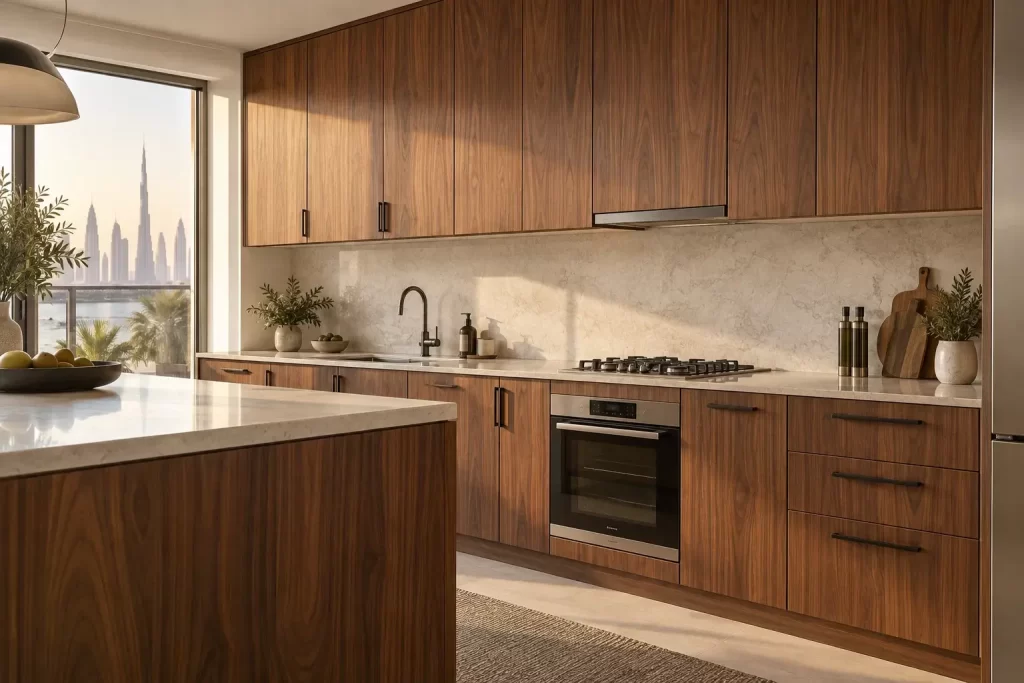 walnut veneer replacement kitchen doors